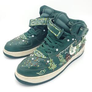Customized Nike Air Force 1 AF1 Mens Size 10.5 Forest Green 306352-311-00